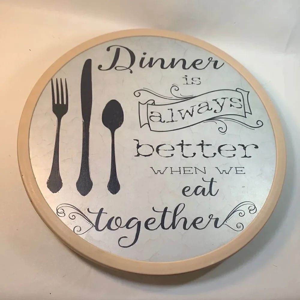 Turntable Dinner Is Always Better When We Eat